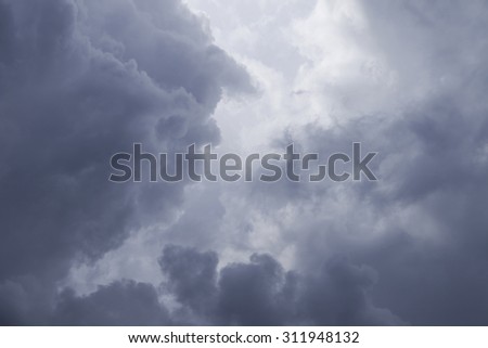 Rain clouds, nimbus
