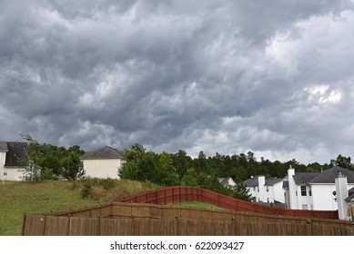 Rain Clouds over Homes
