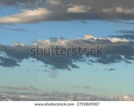 Rain Clouds in the Sky Viewed from Below