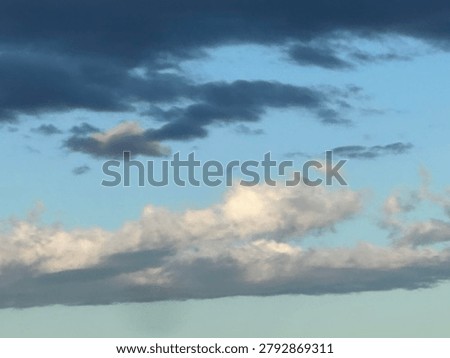 Rain Clouds in the Sky Viewed from Below