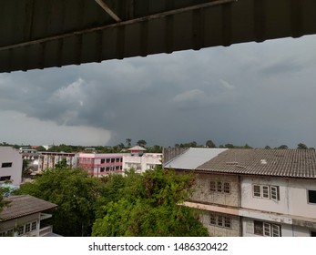 Rain clouds view from the window
Copy Space background