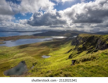 Rain Coming In From The South On Trotternish Ridge