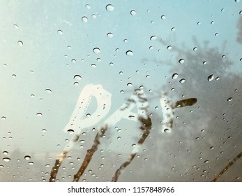 Rain drop as background