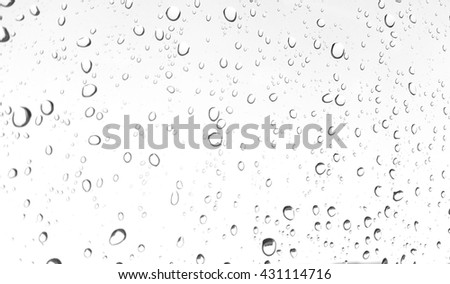 rain drop on car window glass