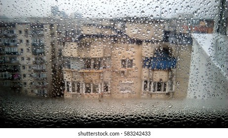Rain droplets background