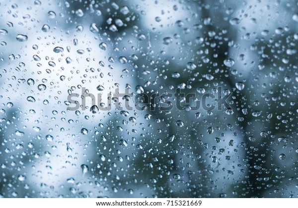 Rain droplets on the\
car window. Slovakia