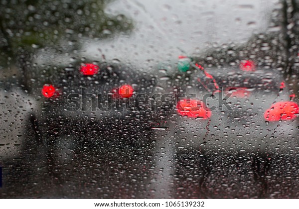 Rain Drops - driving in rain
6