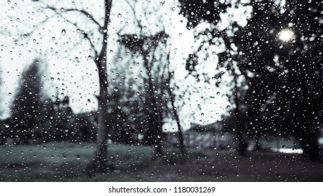 rain drops on window