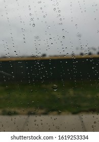 Rain drops on a window 