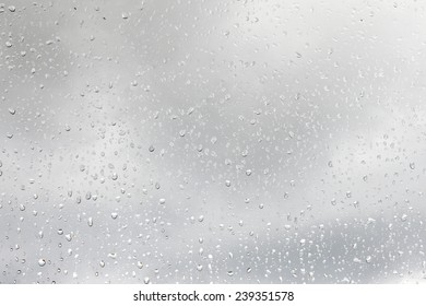 Rain drops on window