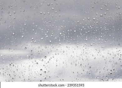 Rain Drops On Window