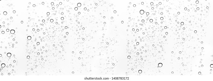 Rain drops on window glasses surface Natural Pattern of raindrops. Natural pattern of raindrops on white background for your design. - Powered by Shutterstock