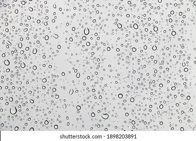 Rain Drops On Window Glasses Texture Background