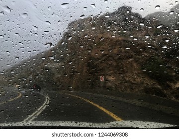 RAIN DROPS ON WINDSHIELD 