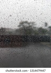 rain drops in the window