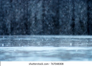 Rain fall on the ground in rains season. - Shutterstock ID 767048308