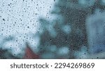 rain falling on the windshield
