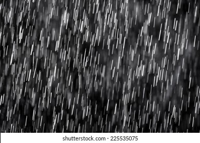 Rain On Black. Abstract Background. 