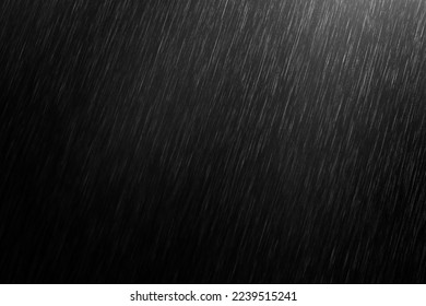 rain on black isolated background - Shutterstock ID 2239515241