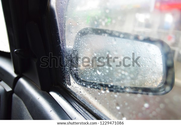 Rain On The Car\
Window.