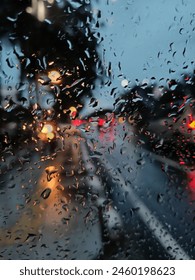 Rain on a romantic evening