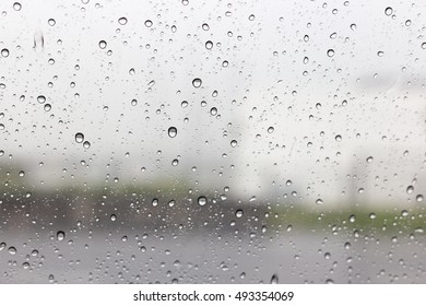 rain on window , beautiful background