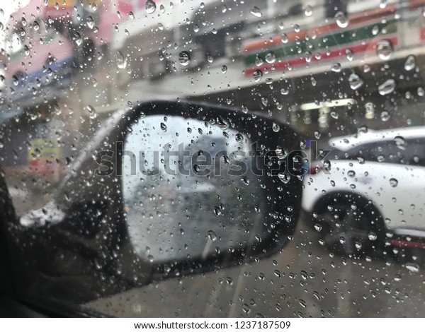 Rain rains on the\
road