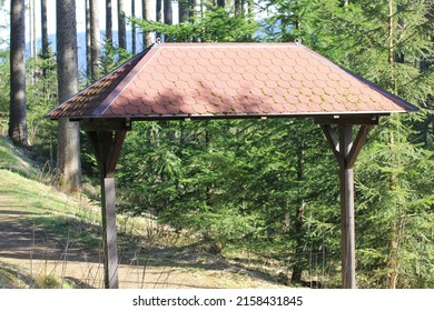 Rain Shelter In The Forest Pernink  Czech Republic