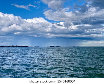 Rain Storm Over The Sea, Boston Harbor, Massachusetts