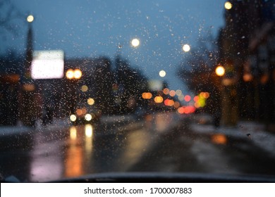 Rain Street Chicago, Neighborhood Road City Night  