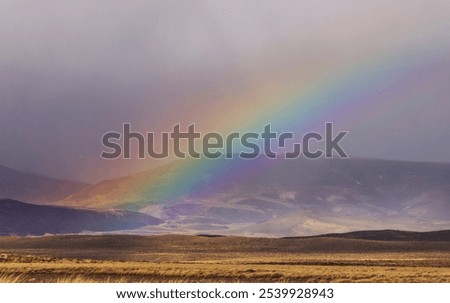 Similar – Schottischer Regenbogen, halbiert