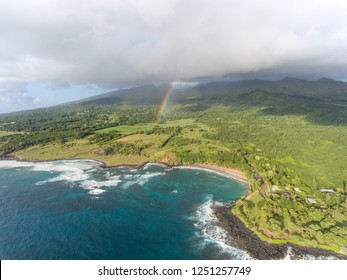 Rainbow Behind Hamoa Beach 