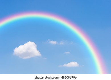 Rainbow Clouds Sky Background Stock Photo (Edit Now) 639556915