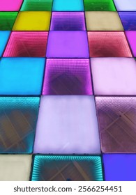 The rainbow bridge inside the mall with various colorful boxes makes this bridge very interesting for visitors to cross.