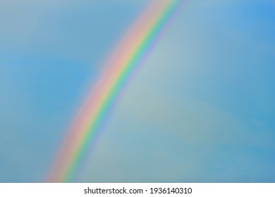 Rainbow Clear Blue Sky Stock Photo 1936140310 