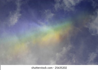 Rainbow clouds.