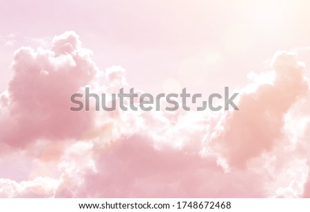 Rainbow Clouds. Background. sun and cloud background with a pastel colored