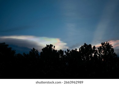 rainbow clouds in the sky