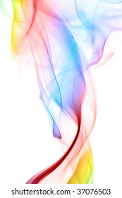 Rainbow Color Smoke Swirl