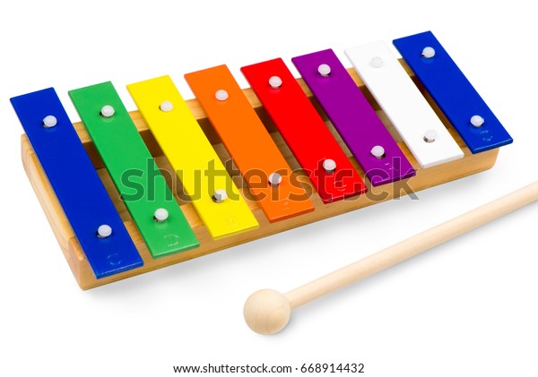 wooden rainbow xylophone