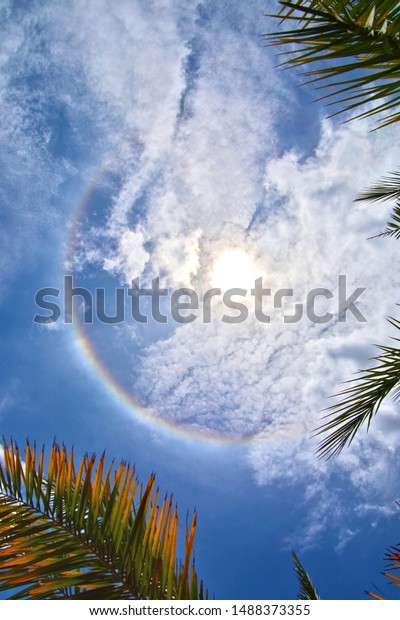rainbows around the sun corona