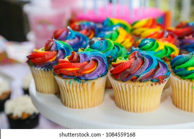 Rainbow Cupcakes Kiddies Party