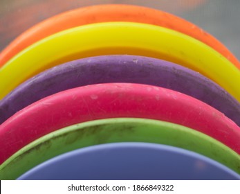Rainbow of Disc Golf discs