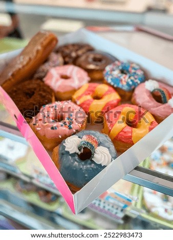 Rainbow Donuts Multicolor Dozen with Sprinkles
