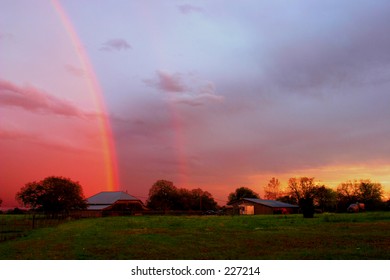 Rainbow ends at the Barn