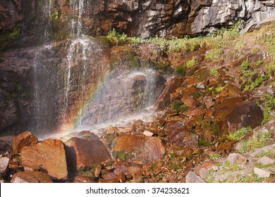 rainbow at falls