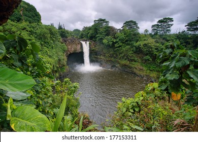 Rainbow Falls In Big Island, Hawaii