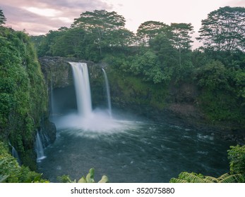 Rainbow Falls In Hawaii