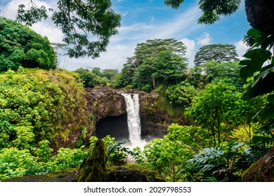 Rainbow Falls In Hilo Hawaii