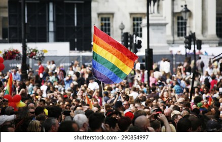 Rainbow Flag In London's Gay Pride